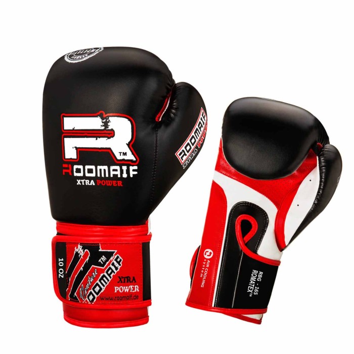 ROOMAIF ACTIVE BOXING GLOVES BLACK/RED