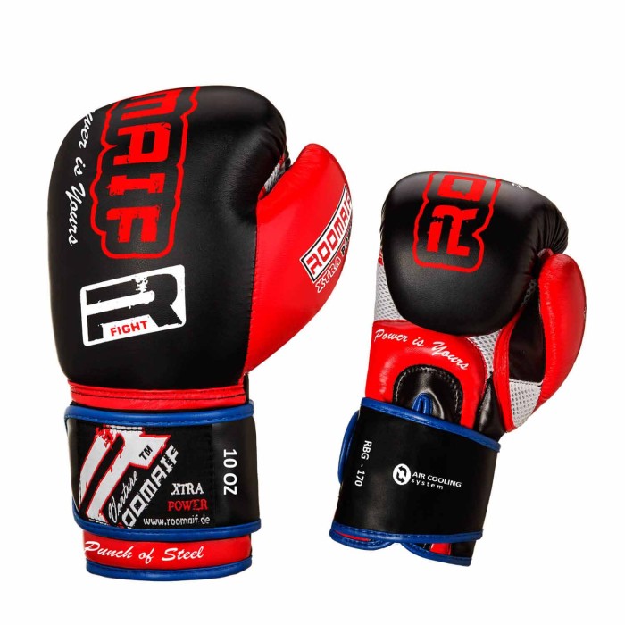 ROOMAIF SPUNK BOXING GLOVES BLACK/RED
