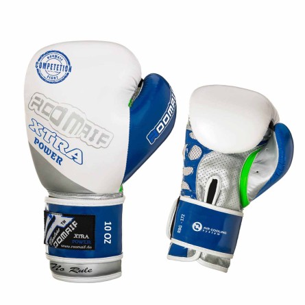 ROOMAIF ATTACK BOXING GLOVES WHITE/BLUE
