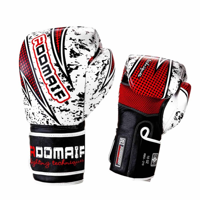 ROOMAIF UNBEATABLE BOXING GLOVES WHITE/RED/BLACK