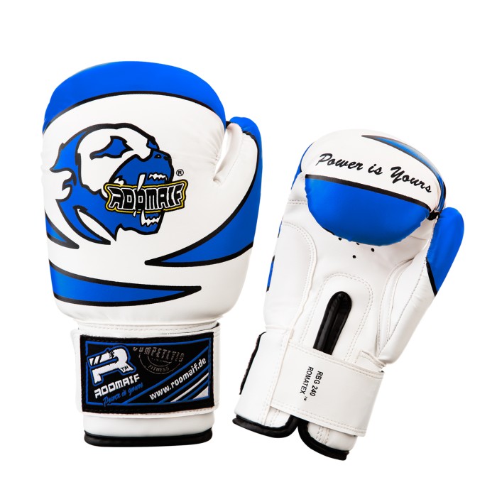 ROOMAIF ACTIVE BOXING GLOVES KIDS WHITE/BLUE