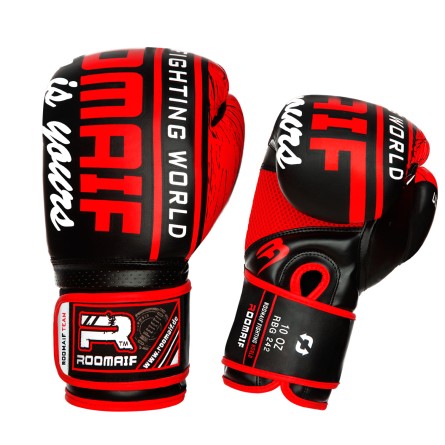 ROOMAIF VICTORY BOXING GLOVES RBG-242 RED/BLACK