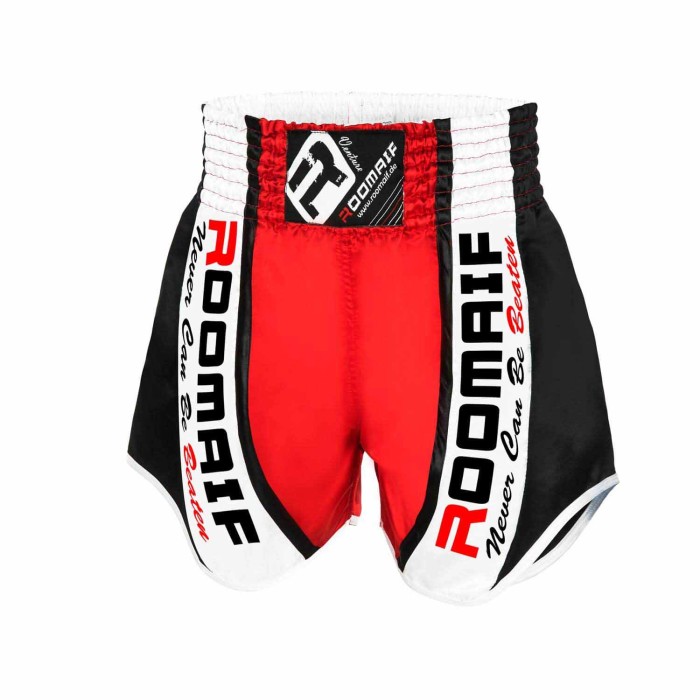 ROOMAIF VICTORY BOXING SHORTS RED/BLACK (LADIES) 