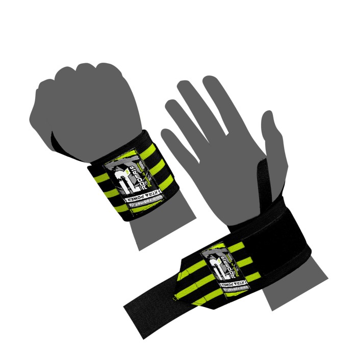 ROOMAIF FORCE WRIST WRAPS FL.GREEN/BLACK