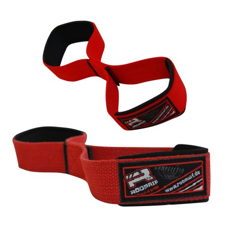 ROOMAIF COURAGE DOUBLE LOOP LIFTING STRAPS RED