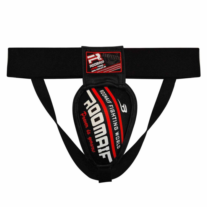 ROOMAIF ACTIVE GROIN GUARD BLACK/RED