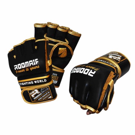 ROOMAIF SPAR MMA GLOVES BLACK/GOLDEN