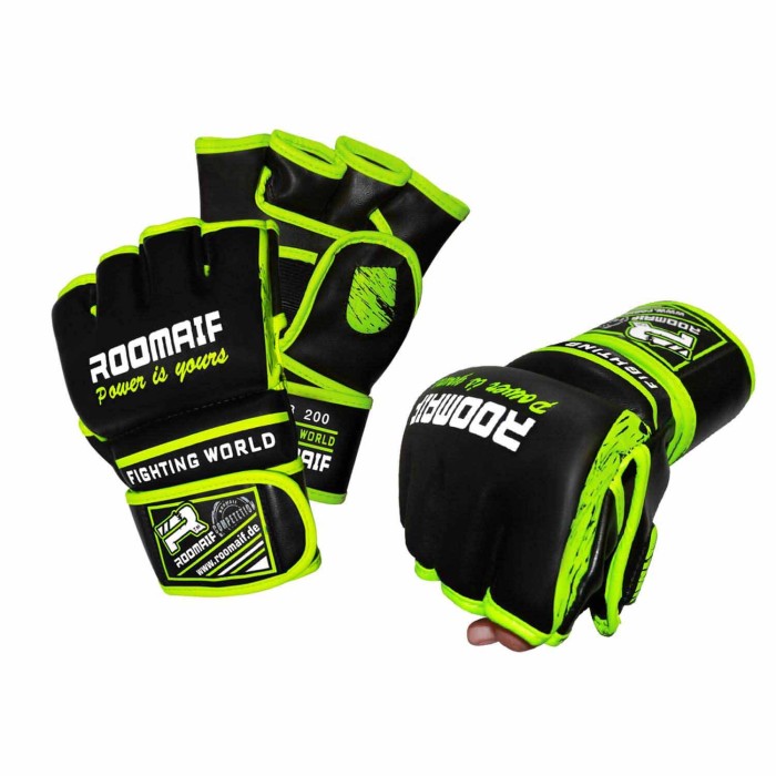 ROOMAIF SPAR MMA GLOVES FL.GREEN/BLACK