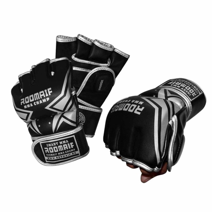 ROOMAIF ATTACK MMA GLOVES SLIVER/BLACK